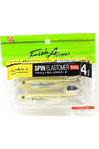 Fish Arrow Flash J Spin Elastomer 10cm 4'' 06 Deadly Smelt Silver Silikon Balık 3 Adet