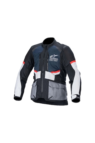 Alpinestars Andes Air Drystar Korumalı Motosiklet Montu Siyah Gri Mavi
