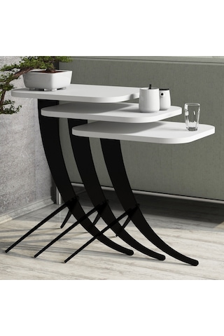 Variant Pion Metal Ayaklı 3Lü Zigon Sehpa (322107055)