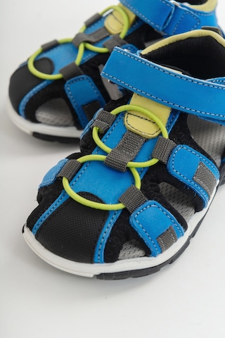 Mnpc Unisex Sax Mavi Deri Ortopedik Outdoor Çocuk Sandalet (531051804) Çok Renkli