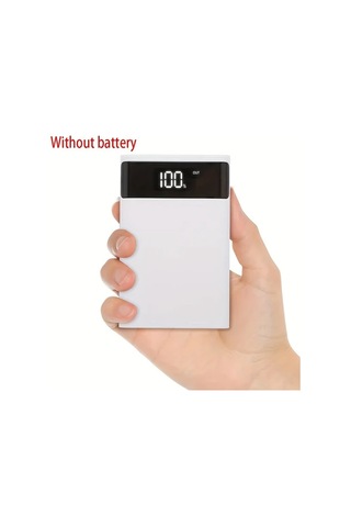 Boatshop1 Siyah Ka4 15000mah Taşınabilir Power Bank Çift Usb Lcd Ekran 10000mah 5000mah Usb-c Şarj Mavi Siyah