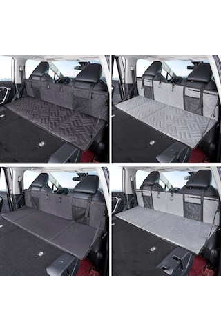 Sones Tesla İçin Araba Kamp Yatağı Katlanır Tahta Suv Arka Sıra Uzatma Kartı, Renk: Gri