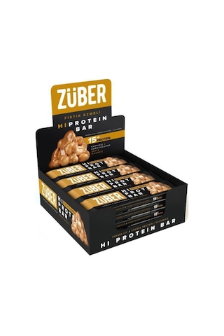 Züber Fıstık Ezmeli Yüksek Protein Bar 45 G - 12 Adet X 45Gr