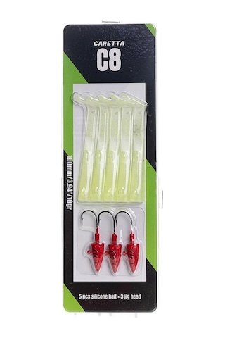 Caretta C8 10 Cm 10 Gr Silikon Yem Glow