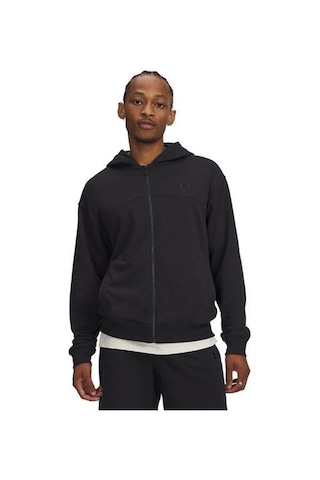 Under Armour Rival Lightweight Erkek Siyah Kapüşonlu Ceket Siyah