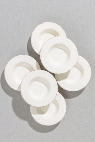 Antiquing Krem 6'lı Çay Tabağı Diğer