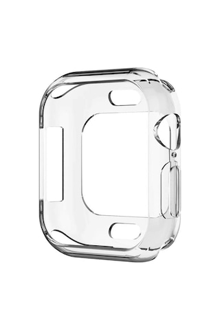 Microsonic Apple Uyumlu Watch SE 2022 44mm Kılıf 360 Full Round Soft Silicone