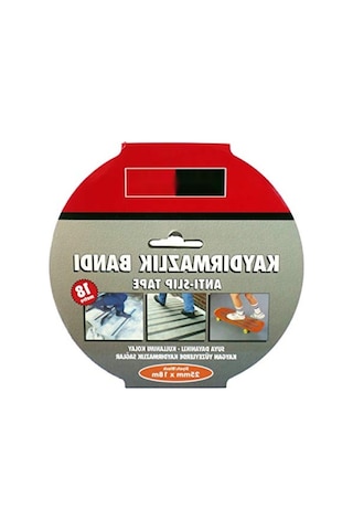 25 Mm Kaydırmaz Zemin Bantı - 18,3 M Siyah