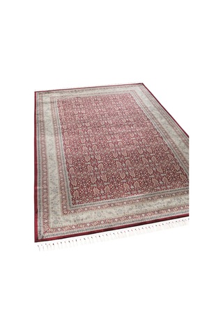 Apex Halı Bruj Bambu Viscon Halı 8771bu Bordo Renkli