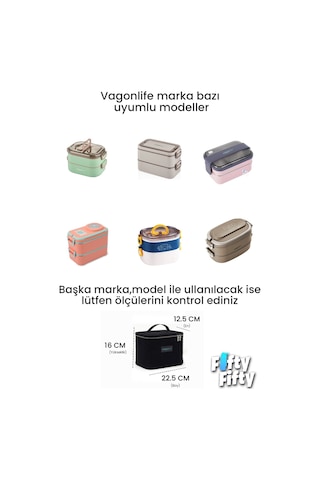 Isı Yalıtımlı Termal Yemek Beslenme Çantası Mama Taşıma Termos Çanta Sıcak Ve Soğuk Cepli -ffvgnb1063 Kahverengi