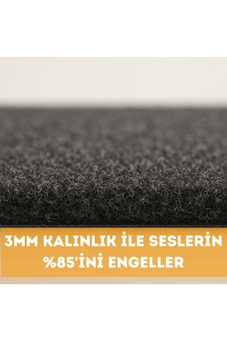 Kendinden Yapışkanlı Kapı Kaplama Oto Zemin Dayanıklı 3mm Antrasit