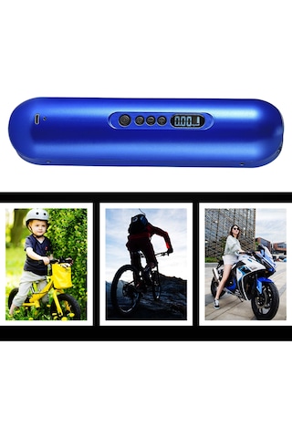 Homyl Bisiklet Lastik Topu Için Taşınabilir Hava Mavi