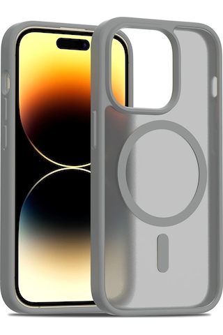 Cosmotex Joko Apple, Uyumlu iPhone 14 Pro Jota Magsafe Kapak - Titan Gri