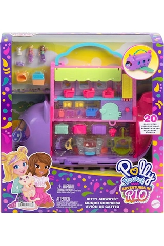 Nessiworld Hwp19 Polly Pocket Adventures İn Rio Uçak Oyun Seti Diğer
