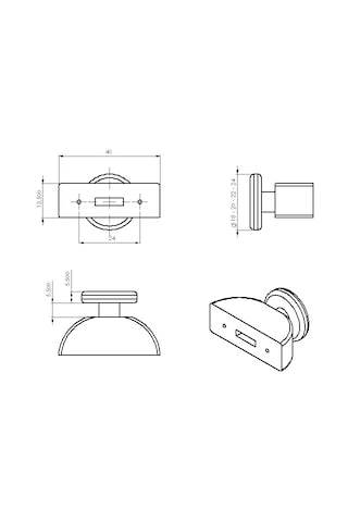 Ayrıntıshop Artemis Duşakabin Tekerlek 24mm Gri