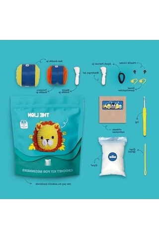 Aslan Temalı Amigurumi Tığ Kiti 1