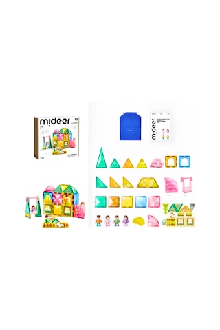 Mideer Magnetic Tiles Bizim Aile 32 Parça