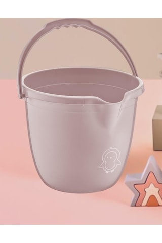 Flosoft Bebek Banyo Kovası, Saplı Oluklu Çok Amaçlı Kova 13 Litre 001