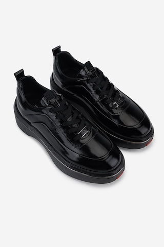 Valmenti Erkek Hakiki Deri Siyah Rugan Sneakers & Spor Ayakkabı 381 23347 Erk Ayk Y26 Sıyah Rgn Siyah1