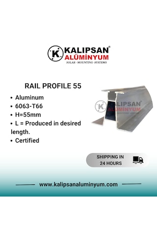 55'lik Aşık Ray Profili H:55 2000 Mm 3 Adet 55'lik Aşık Ray Profili H:55 2000 Mm 3 Adet