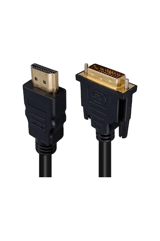 Powermaster 1.5 Metre Hdmı Dvı Kablo Dvi To Hdmi Bilgisayar Pc Dvi Çıkışını Hdmi Çevirici Dönüştürücü Kablo