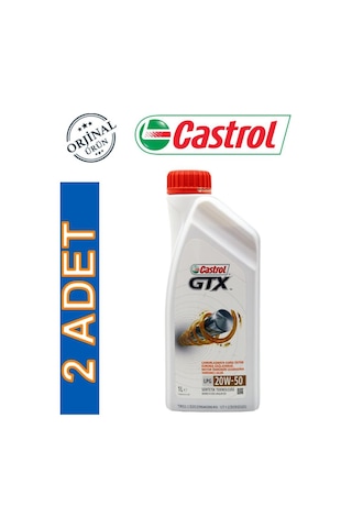 Castrol GTX LPG 20W-50 Motor Yağı 2 x 1 L