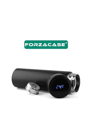Forzacase Paslanmaz Çelik Termometreli 500 Ml Termos Fc045 Kırmız