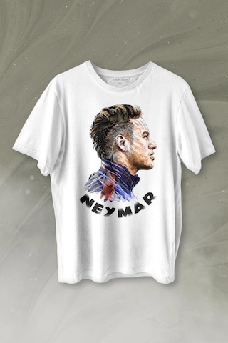 Neymar Jr 10 Psg Baskılı Tişört Unisex T-shirt 001