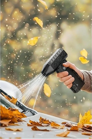 Dijital Göstergeli Taşınabilir Hava Kompresörü, 80000 Rpm Ultra Yüksek Hız, Siyah