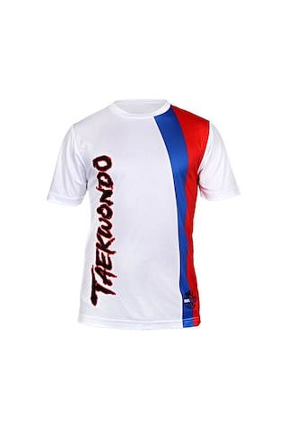 Dosmai Dijital Baskılı Taekwondo Bisiklet Yaka Spor T-shirt Tkt126