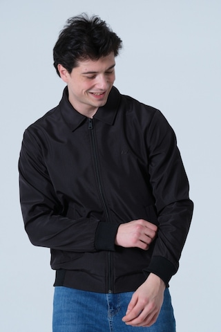 Erkek Mont Polo Yaka Erkek Mont Siyah