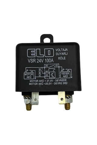 Elo 24v Akü Ayırıcı Akıllı Vsr Röle 100 A Voltaja Duyarlı Toz Korumalı