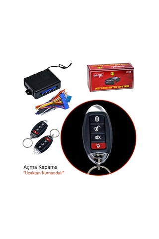 Carpi Açma Kapama 12v Kristal Siyah Kumandalı 4 Tuşlu Sinyal Çıkışlı Br4602613