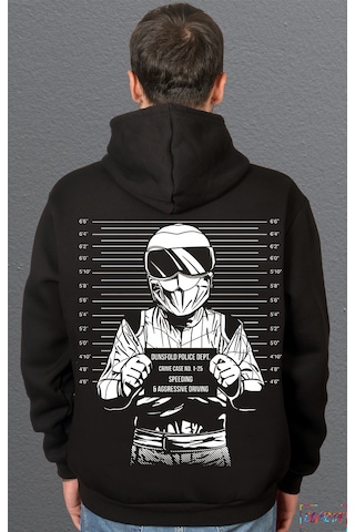 Bumeta Dunsfold Polis Departmanı Suçlu Sweatshirt Unisex Kapüşonlu Hoodie 001