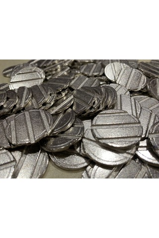 100 Adet 3/3 Çeltikli 27/2 Mm Oyun Makineleri & Langırt Jeton