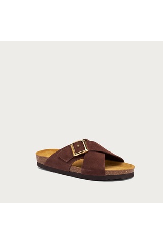Cocoa Terlik Kadın 17b3 Frau Velour-s Cocoa
