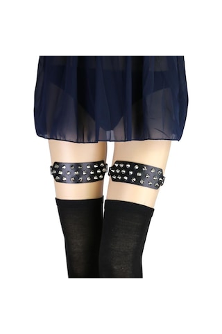 Dolıty 1 Adet Bayan Bacak Jartiyer Yüzük Siyah Siyah