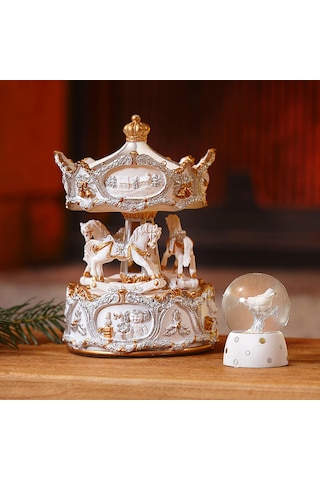 Karaca Home New Year Yeni Yıl Carousel Müzikli Hareketli Obje