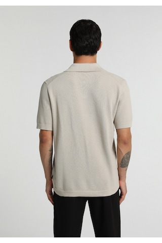 Colin's Colins Regular Fit Polo Yaka Düz Erkek Taş Kısa Kol Kazak Cl1082172 Q1.v2 Stn