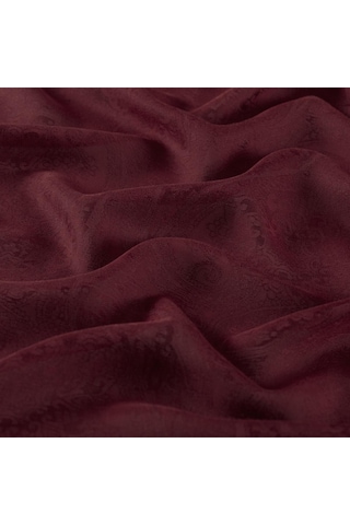 İpekevi Monogram Şal - Gökgülü Desenli - Bordo Bordo