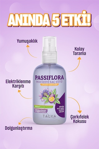 Talya Passiflora Mucizevi Saç Sütü - Bitkisel İçerikliLipozom Teknolojisi Saç Uzatma Etkili Ve Dökülme Karşıtı 200 ML