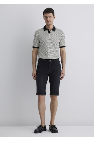 Mavi - Nicholas Dark Smoke Mavi Black Jean Şort 0416081307 Turuncu