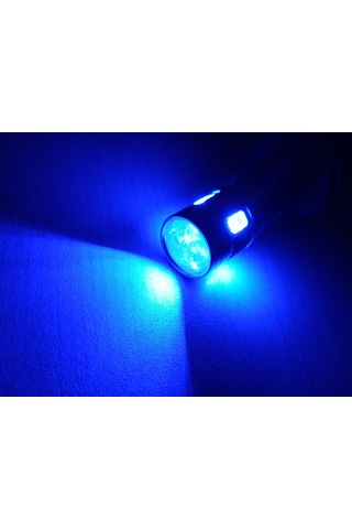 T10 Dipsiz Led Ampul 4adet Metal Canbus Mavi 12v T10 Park, Sinyal, Plaka Ampulu