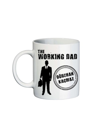 Babalar Günü Hediye Seti - Working Dad Temalı Kişiye Özel Isimli