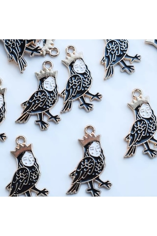 Kafebizu Metal/emaye Kolye Ucu 4'lü 25.5x16.5x1.5 Mm 198673747