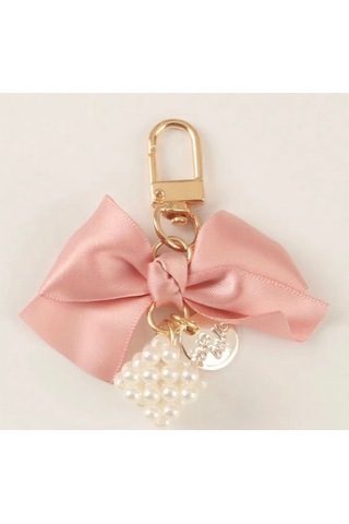 Pembe Kurdele İnci Taşlı Anahtarlık Ve Kulaklık Süsü İthalatçı Garantili Belirtilmemiş Belirtilmemiş