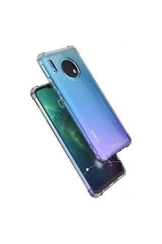 Blogy Mate 30 İle Uyumlu Crystal Fit Kılıf Crystal Clear