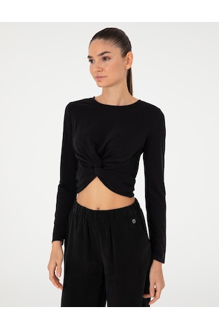 Pierre Cardin Kadın Siyah Bluz Örme 50296410-vr046 Siyah