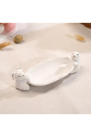 Nedetskij Paskalya Dekoru İçin Masa Tabakası 202517652 Beyaz