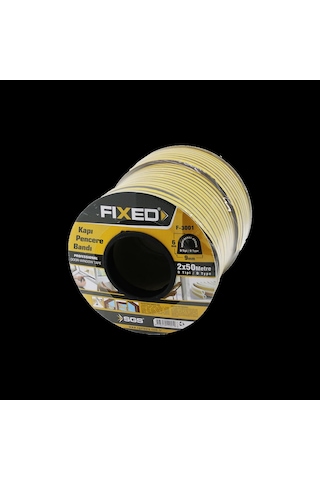 Kapı Pencere D-profil Fitil 9x6 Mm Kahverengi 100 M 3 CM x 1 M